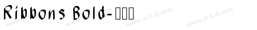 Ribbons Bold字体转换